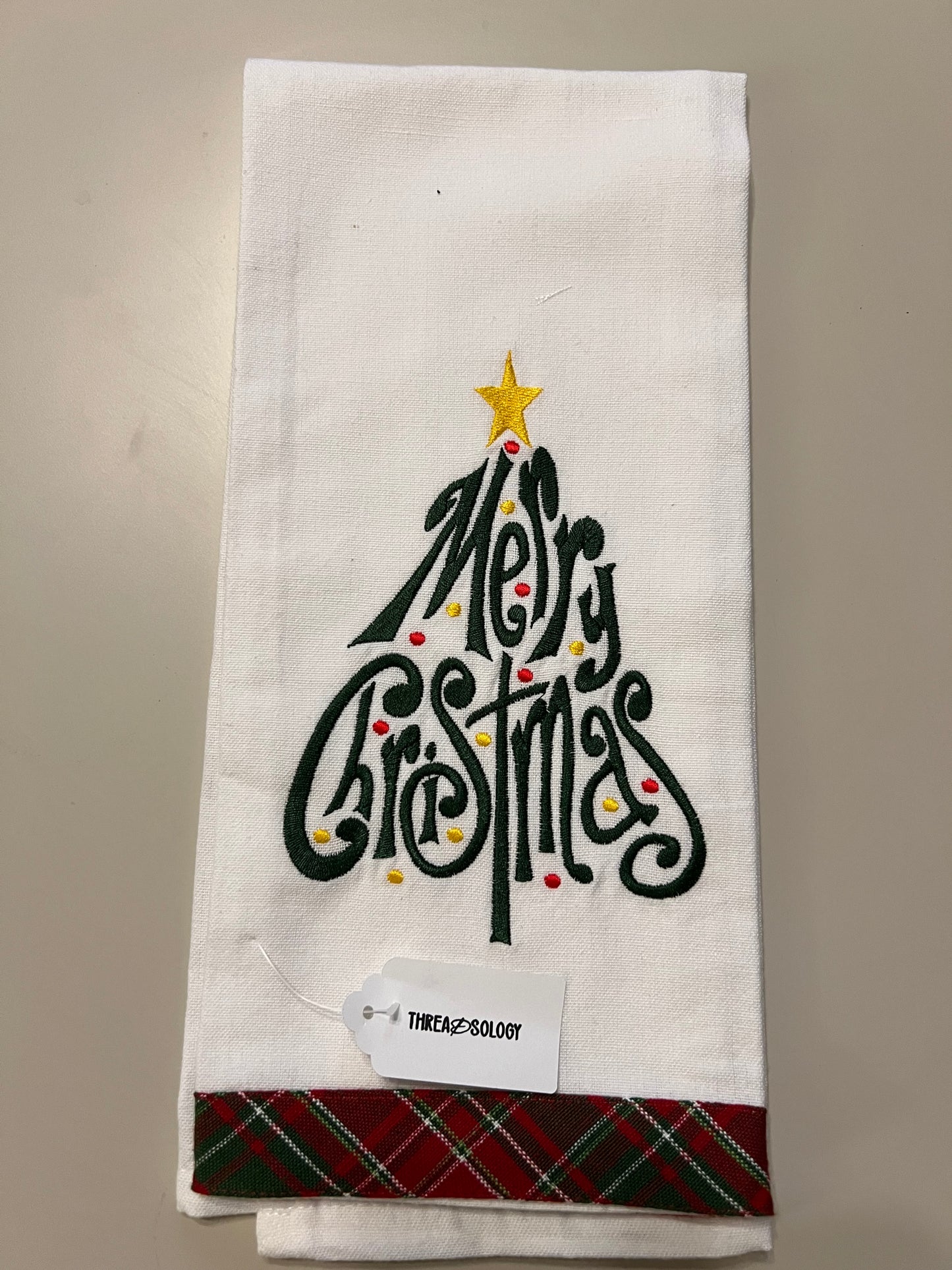 Embroidered Christmas Towels