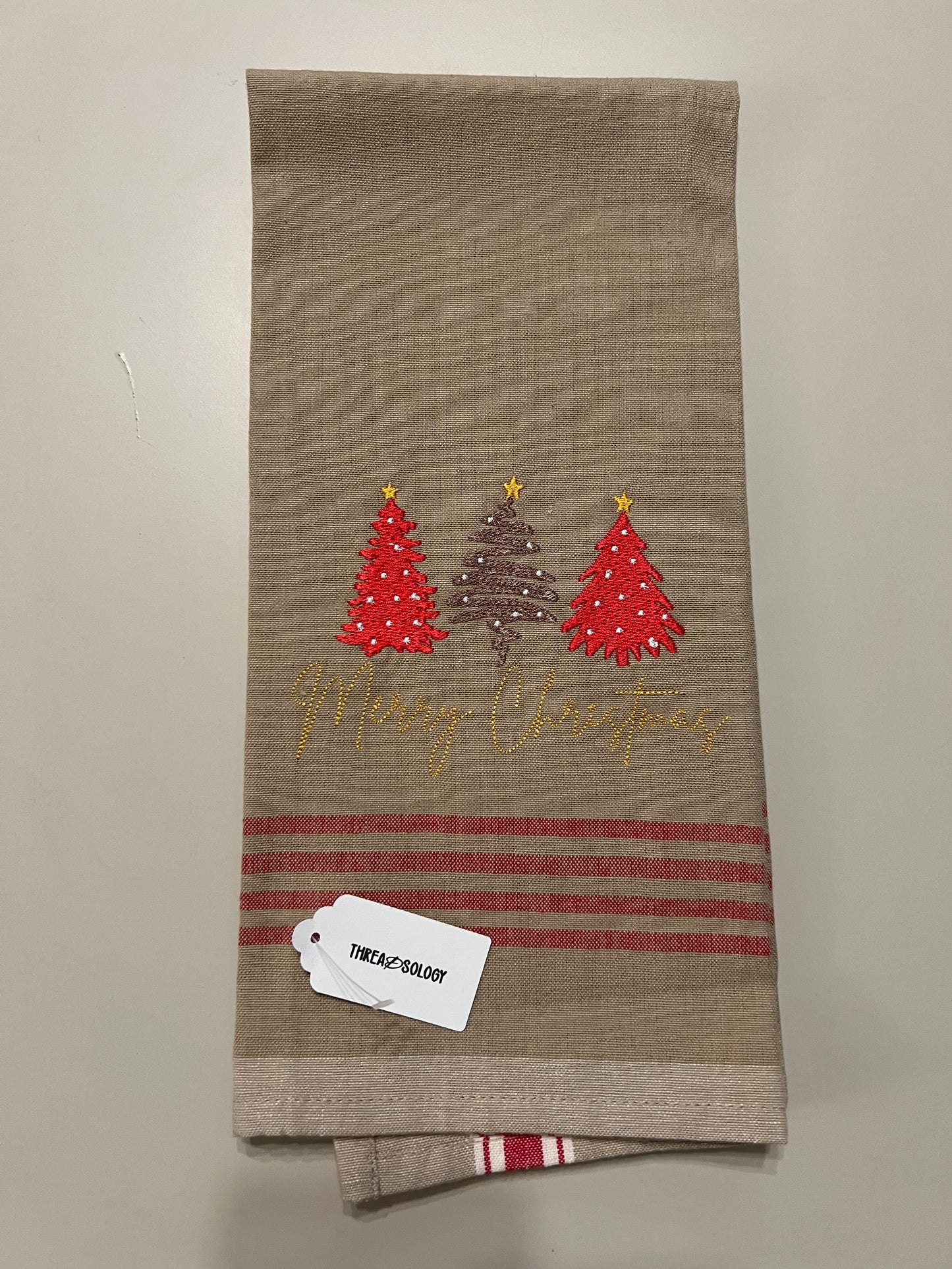 Embroidered Christmas Towels