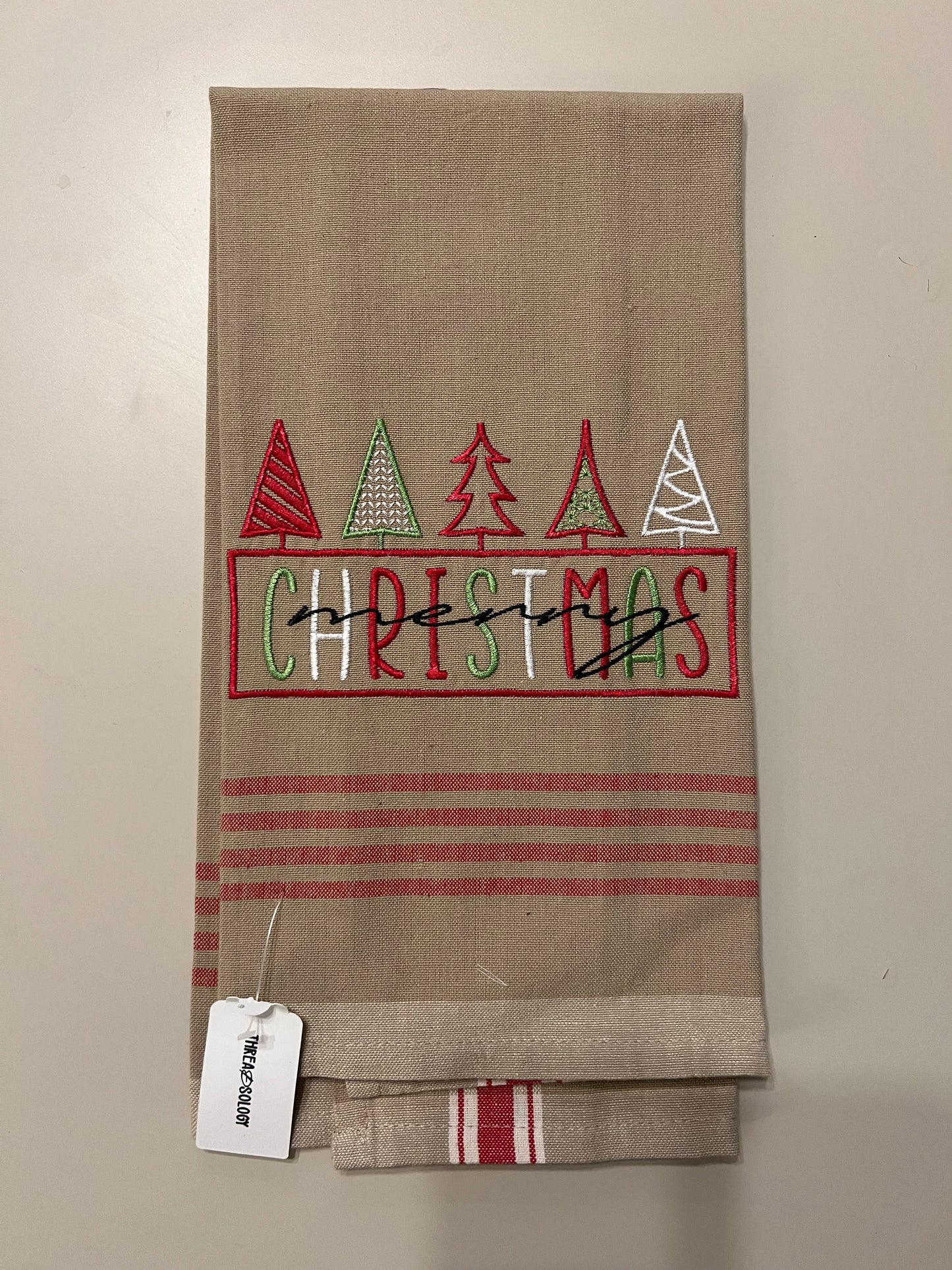 Embroidered Christmas Towels